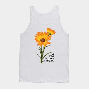 A 1000 Yellow Daisies - White - Gilmore Tank Top